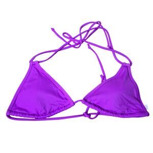 Victoria Secret Small Purple Swim Bikini Top Triangle